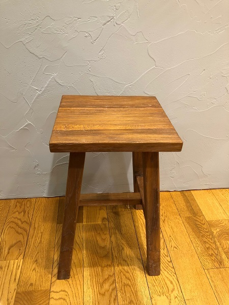 オールドメイソンOld Maisonチークスツールリプロ家具 希少品