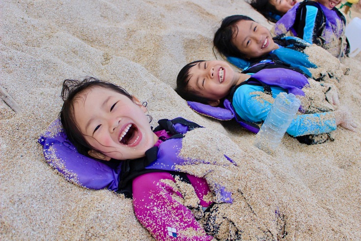 7days冒険学校〔5日目〕寒くなったら砂に埋まろう！たくさん飛んで