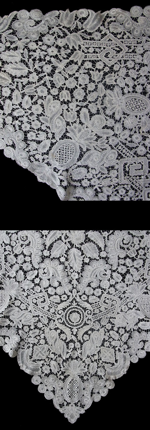 ボビンレース アンティークレースショール ベルギー購入 【公式通販】