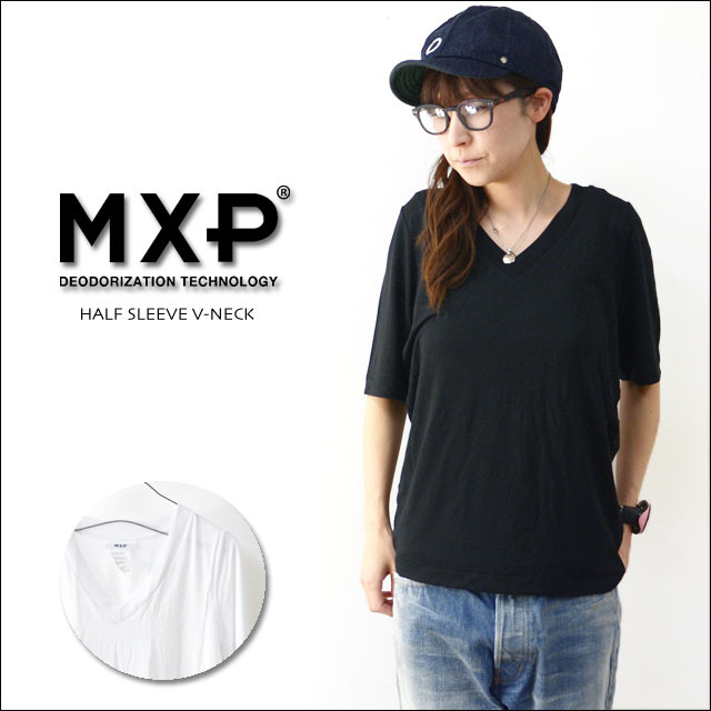 MXP [エムエックスピー] HALF SLEEVE V-NECK [MW16103] ファインドライ ハーフスリーブVネックTシャツ LADY\'S_f0051306_14245296.jpg