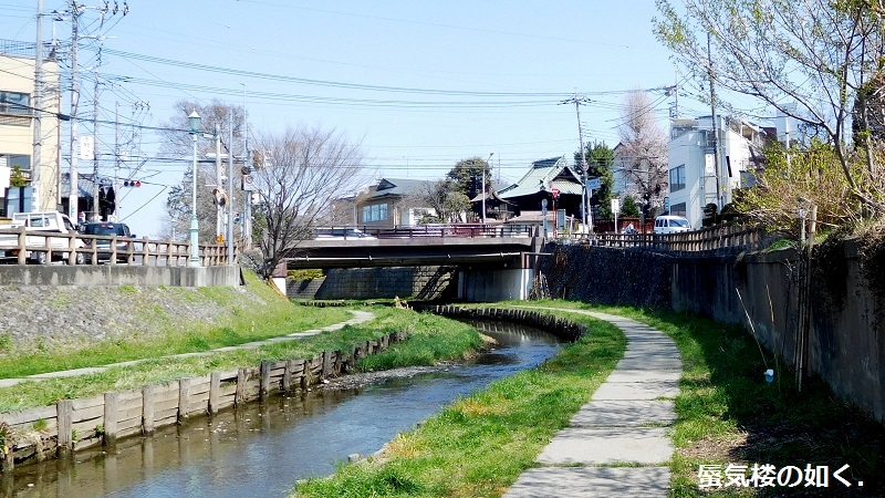 「月がきれい」舞台探訪016 桜の季節に新河岸川氷川橋から起点の碑までを巡って(H300325)_e0304702_17535701.jpg