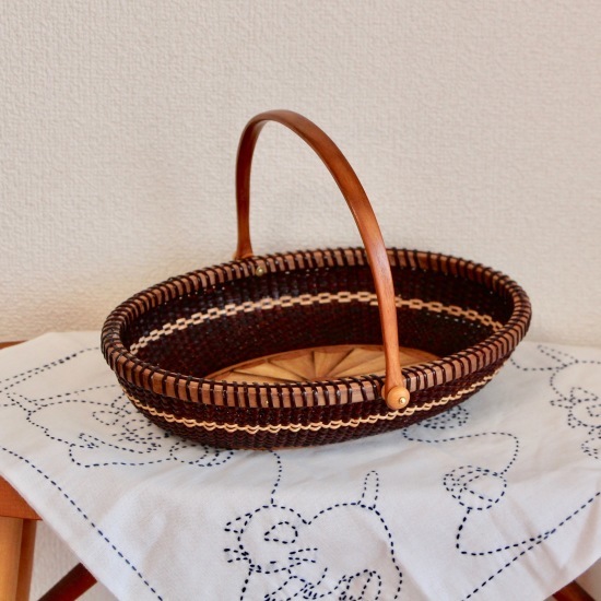 10inch Oval Tray with Marquetry_f0197215_12113379.jpg