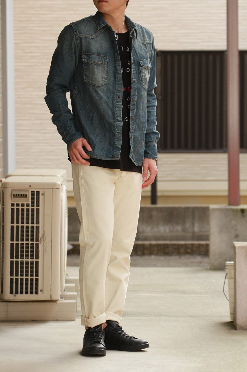 【ゲリラSALE】【美品】Nudie Jeans jonisデニムシャツ Nudie Jeans Jonis 13.5oz. Dry Selvedge Denim Shirt