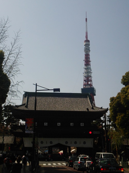 お花見＠増上寺～芝公園  2018/04/01_e0047657_1451294.jpg