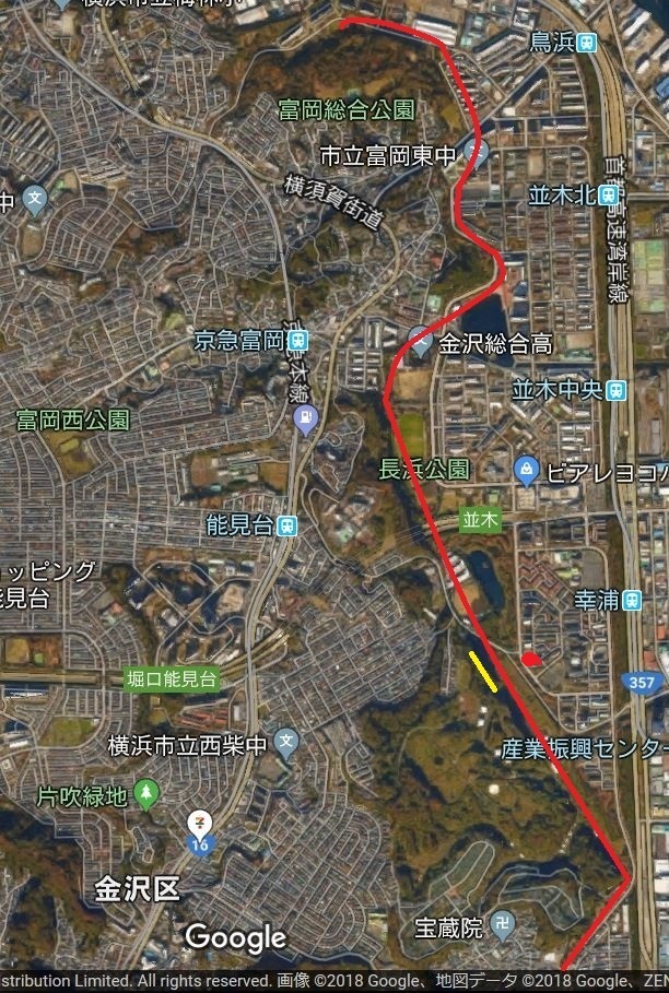 4-526) 旧海岸線は崖地です(磯子区~金沢区) : 三百六十五連休 4-526) 旧海岸線は崖地です(磯子区~金沢区) : 三百六十五連休