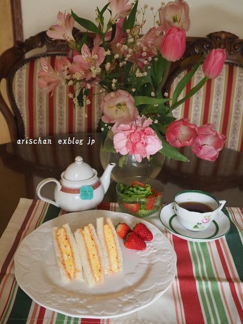 春色サンドのブランチ～♫_f0295238_14012118.jpg