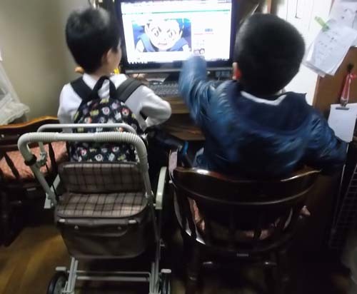 今日は孫守&嫁の作ったお弁当_f0019498_13242283.jpg