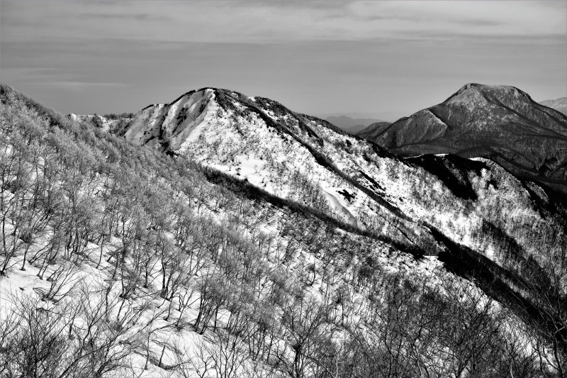 今年最後の積雪期　北面白山　カモシカ尾根ー天童高原循環　_d0347140_21001753.jpg