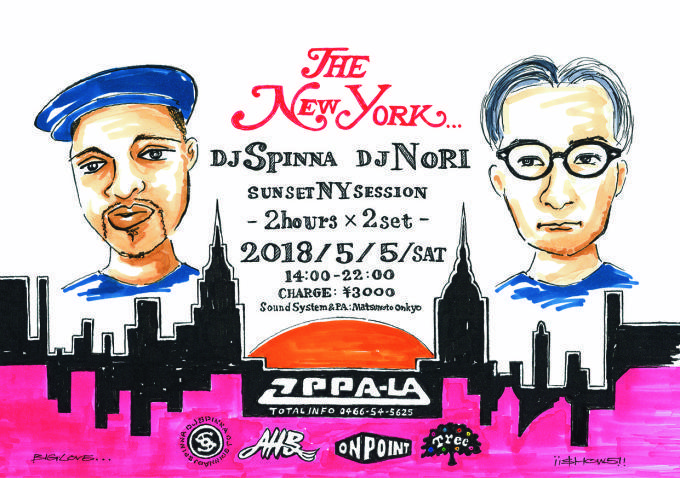 DJ SPINNA ×  DJ NORI 2018.5.5 Sunset NY Session 全詳細の発表です！！！_d0106911_18290834.jpg