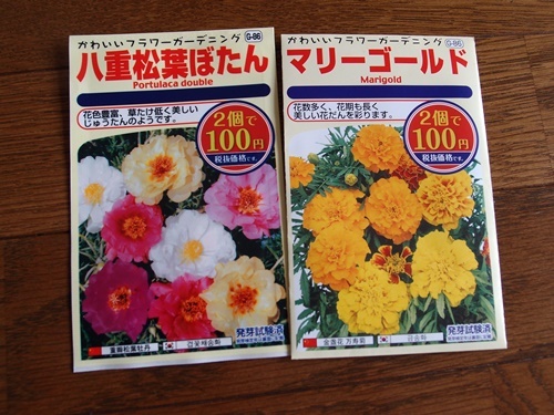 ダイソーで春の種を仕入れました ふたりで暮らす
