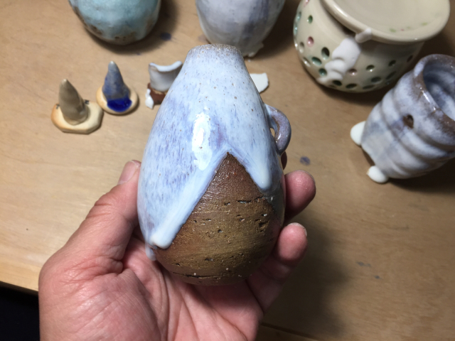 二度焼きでまたまた失敗の巻 陶芸ブログ 千代窯