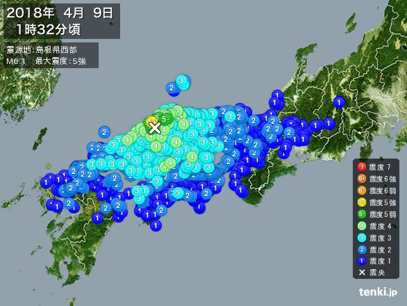 HAARPモニター観察：一昨夜の島根地震、我が家も揺れたゾ！震度１！？_a0348309_16584752.jpg