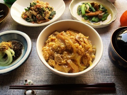 ヤマキ割烹白だし で親子丼を作ったり かぼちゃときのこの煮物を作ったり おさらのうえ帖