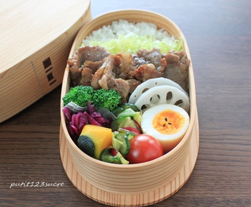 生姜焼き弁当 男子高校生のお弁当 生姜焼き弁当 男子高校生のお弁当