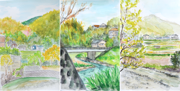 淡彩風景画講座・４月のテーマ「河原を描く」ご紹介_b0212226_10522493.png