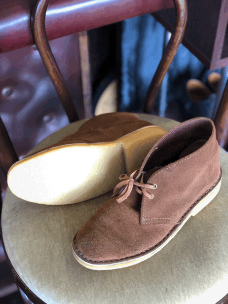 Clarks クラークス デザートブーツ オールソール修理_b0310556_22403386.gif