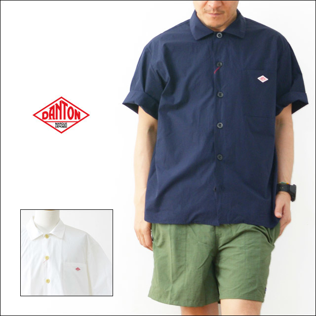 DANTON [ダントン] COTTON POPLIN SHIRTS [JD-3609MSA] コットンシャツ・半袖シャツ・ワークシャツ・メンズ・男性用・紳士・MEN\'S _f0051306_15235756.jpg