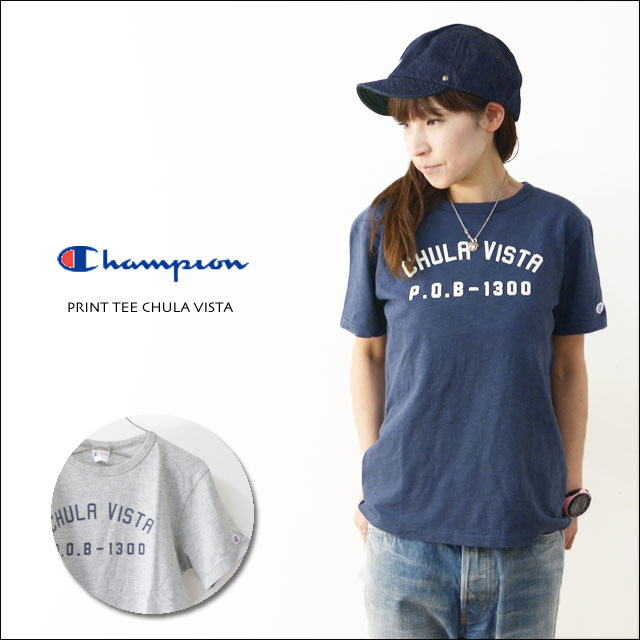 CHAMPION [チャンピオン] PRINT TEE CHULA VISTA [C3-M322] Tシャツ プリント/Tシャツ/アメカジ/スポーツ/スポーティー/半袖 LADY\'S _f0051306_15415888.jpg