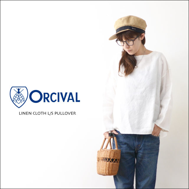 ORCIVAL[オーチバル・オーシバル] LINEN CLOTH L/S PULLOVER [RC-3649YLM] リネンクロス長袖プルオーバーシャツ LADY\'S_f0051306_16334479.jpg