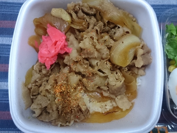 4/12 アサヒスーパードライ瞬冷辛口ロング缶 & 月桂冠にごり酒 + 吉野家牛丼弁当アタマ大盛_b0042308_12153963.jpg