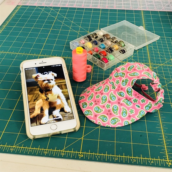 手作り ワンコのサンバイザー 愛犬用帽子 Sew Easy New York