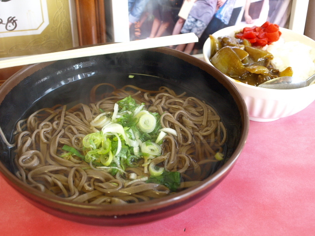 マルケイ食堂 その8 (かけそば 小カレー)_d0153062_08303113.jpg