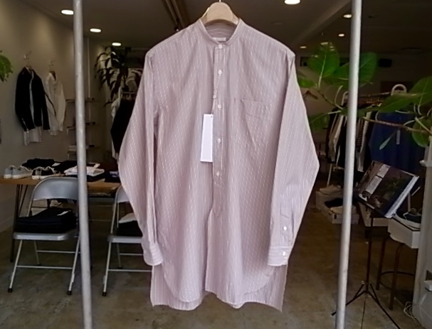 COMOLI　Band Collar Shirt / Season Color_d0269455_23380951.jpeg