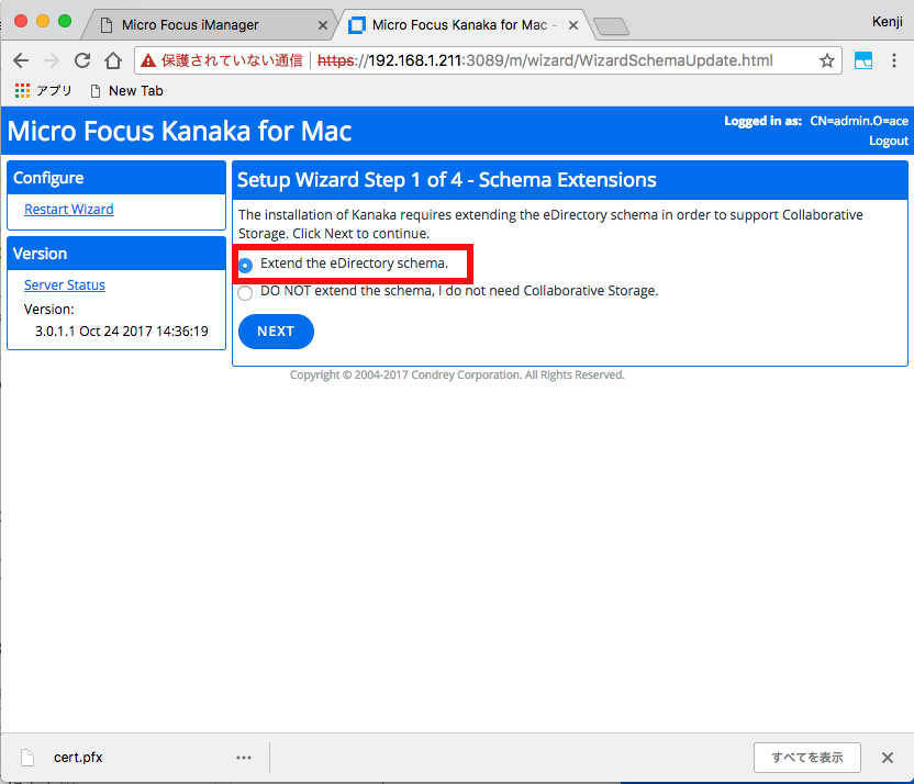 kanaka for Macintosh 3.0.1 を Microfocus OES Linux ファイルサーバーへ導入_a0056607_13340123.jpg