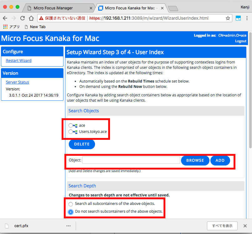 kanaka for Macintosh 3.0.1 を Microfocus OES Linux ファイルサーバーへ導入_a0056607_13345510.jpg