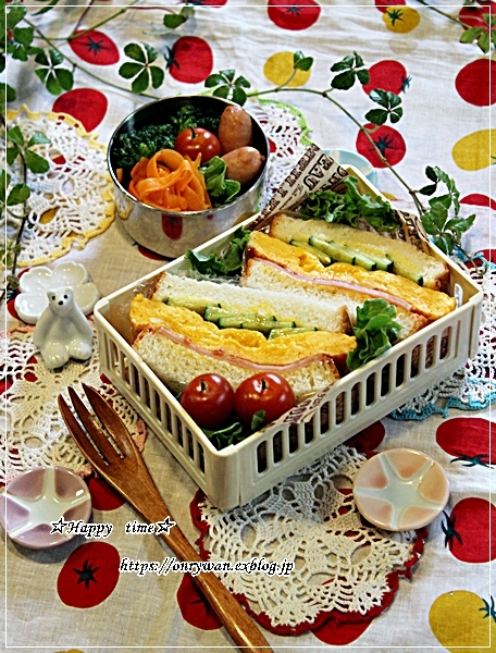 とかち野酵母で角食~玉子サンド弁当♪_f0348032_18103624.jpg