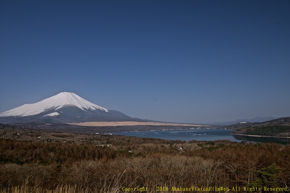 世界遺産富士山２０１８年4月の風景　山中湖の夕暮れ〜河口湖の桜_b0065730_19282969.jpg