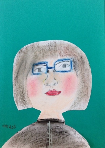 真ん中から描く 鼻から描く 自画像 : MORIのアトリエ便りin京都