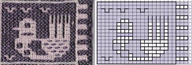 ロクロ式で織るヤノフ織④　方眼図案の問題点_e0225164_12041602.jpg