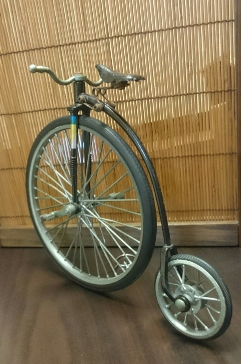 ミニチュア 明治時代型の自転車 : 江戸小物・和雑貨店「神田 ミニチュア 明治時代型の自転車 : 江戸小物・和雑貨店「神田