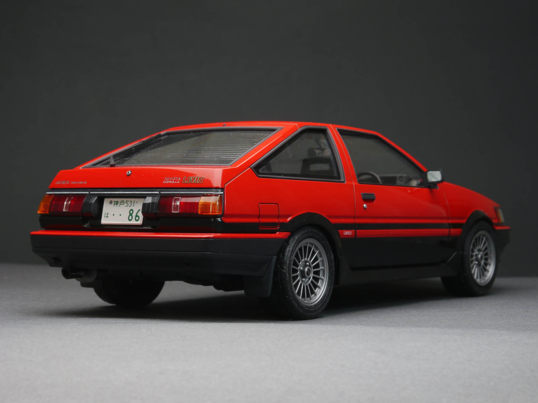 プラモデル】アオシマ 1/24 カローラレビン AE86 製作動画 その