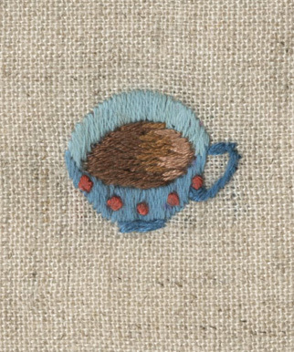 カフェオレの刺繍をしました。_a0138978_21340390.jpg