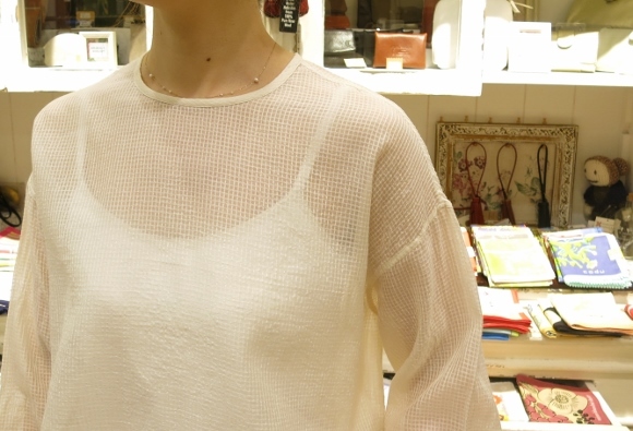 maison de soil から、コットンシルクチェックのシリーズが入荷です。_c0227633_12095973.jpg