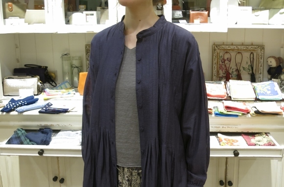 maison de soil から、コットンシルクチェックのシリーズが入荷です。_c0227633_12110467.jpg