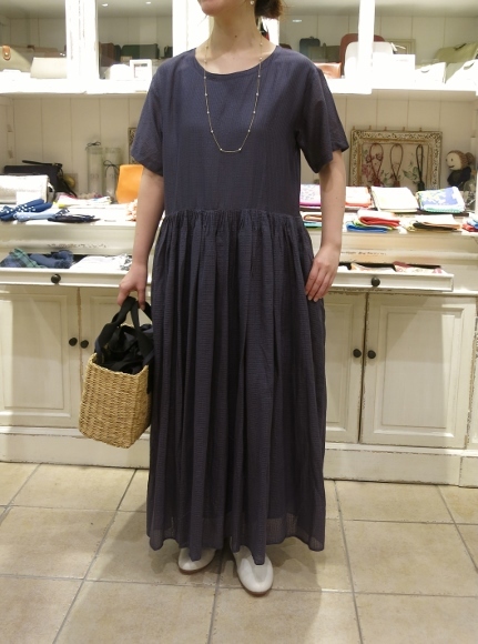 maison de soil から、コットンシルクチェックのシリーズが入荷です。_c0227633_12115857.jpg