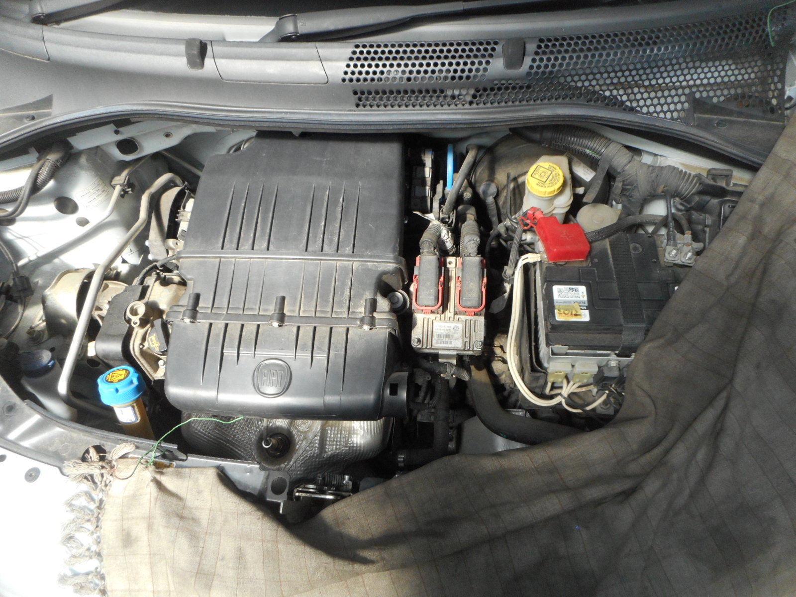 フィアット500 冷却水漏れ 整備 サーモスタット交換 掛川 中央自動車 フィアット500 冷却水漏れ 整備 サーモスタット交換 掛川 中央自動車
