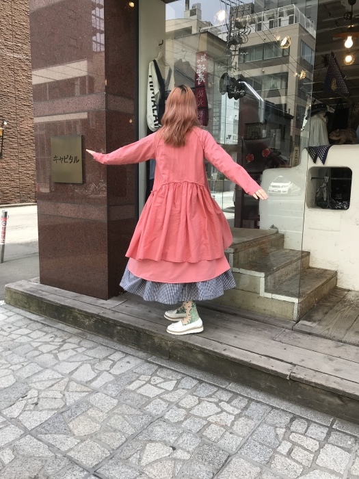 18.5/-天竺×一重ガーゼアイラオリーブワンピースとお知らせ！！！ : SAPPORO STAFF BLOG