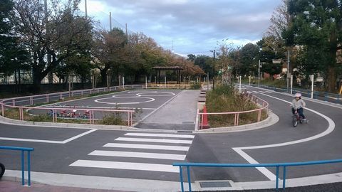 自転車の練習場所 衾町公園 Look East