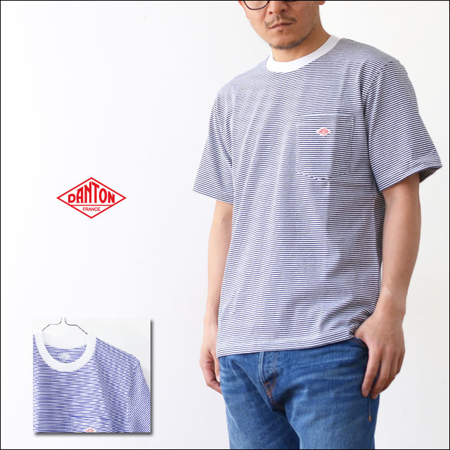 DANTON [ダントン] 空紡天竺 POCKET BORDER T [JD-9041] ポケットTシャツ・コットンTシャツ・メンズ・男性用・紳士・MEN\'S _f0051306_18105410.jpg