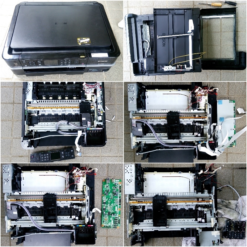 プリンター解体 〜 Epson EP-802A : hills飛地 長距離自転車乗り（輪行