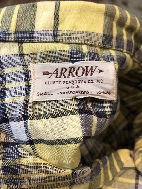 ４月２９日（日）入荷！５０s　ARROW　all cotton  オープンカラーボックスシャツ！_c0144020_19505345.jpg