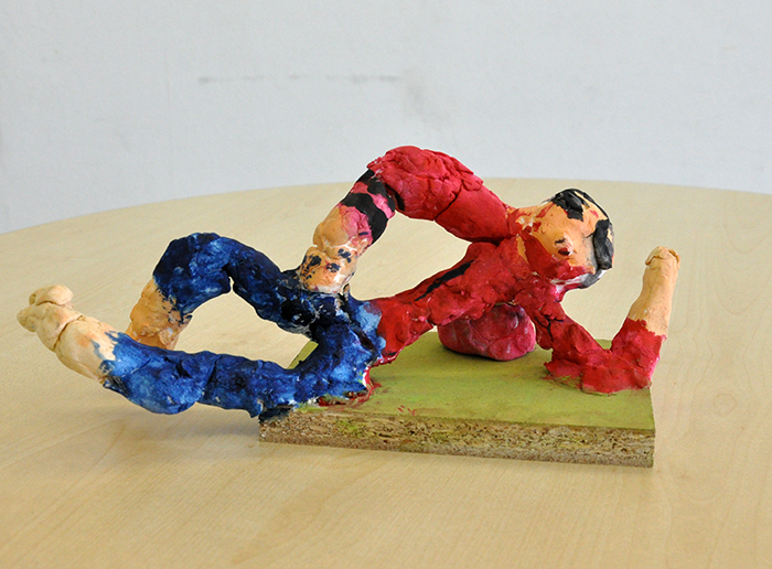 児童画クラス 粘土で自分を作ろう!_b0212226_17211607.jpg