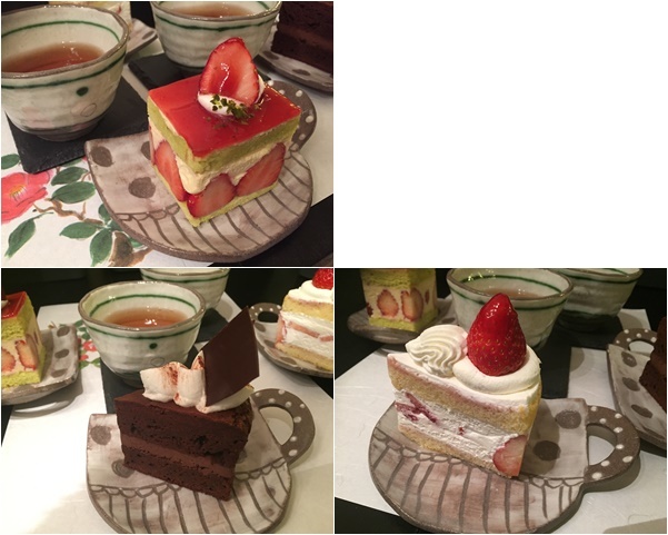 リストワールヤマモト たまプラーザ ケーキ 小料理屋 花 器と料理