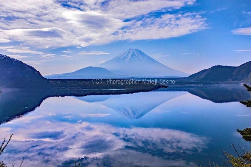 こいのぼり泳ぐ富士山 - 山麓風景と編み物　　　　