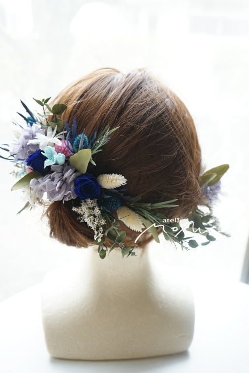 #沖縄婚用に ブルーのお花で!_a0136507_23051587.jpg