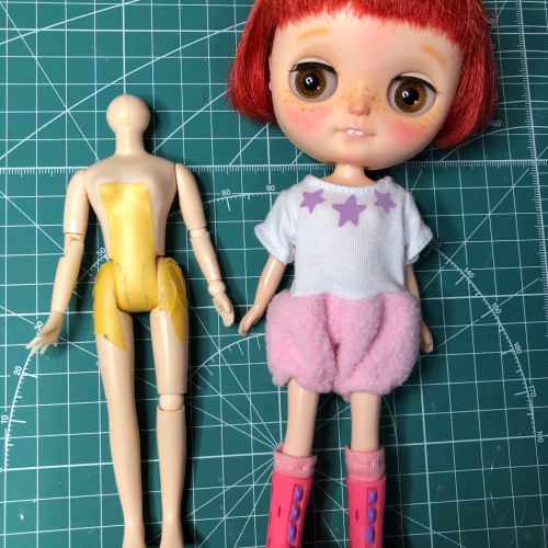 ホララ 可動 ボディ ミディブライス カスタム ドール アイシードール 1/8ドール 本体 可動ボディ 付け替えハンド